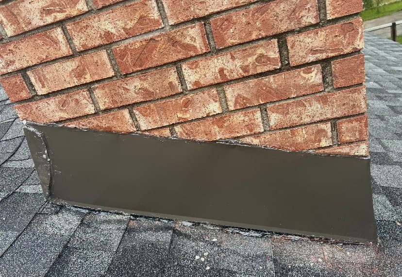 Detailed roof flashing workmanship